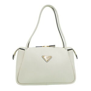 PRADA Soft Grain Leather Handbag Shoulder Bag